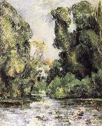 Paul Cezanne of water and leaves oil painting reproduction